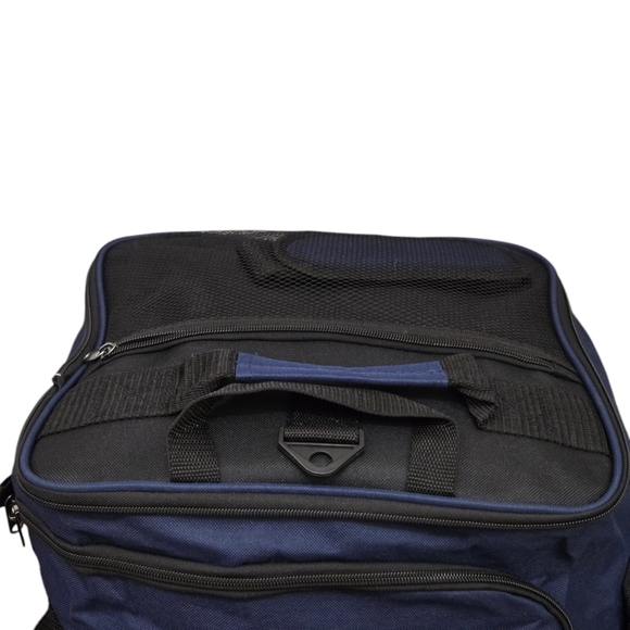 824H221 NWT Europa Ee 32" Collapsible Rolling Duffle Black - Picture 8 of 9